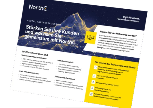 One-Pager Partnerprogramm Schweiz