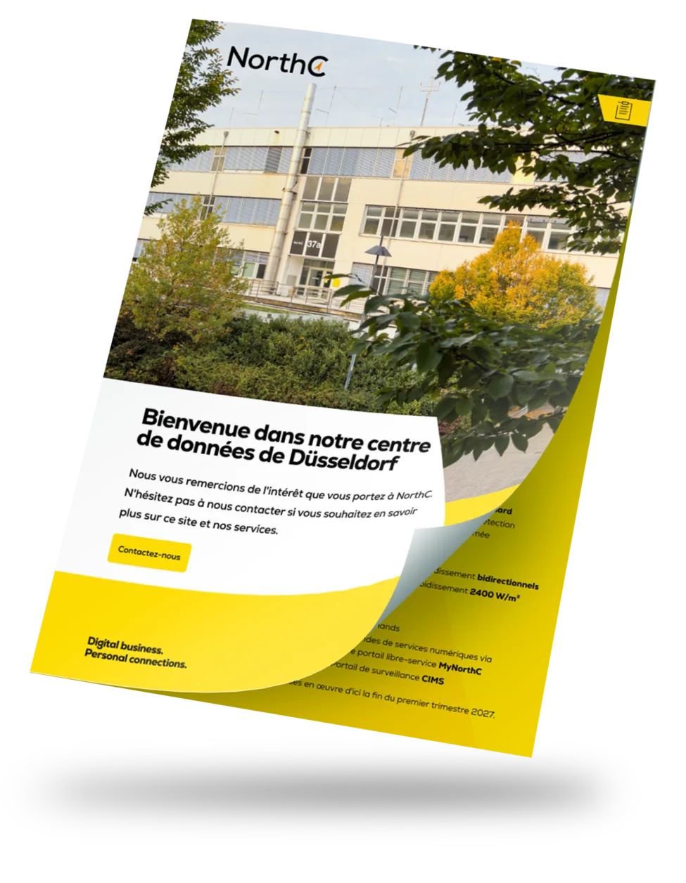 Fiche d&rsquo;information du centre de données de Düsseldorf