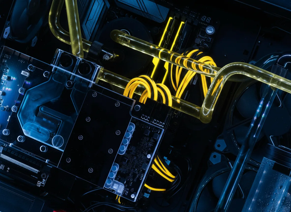 Flüssigkeitskühlung bei Computer