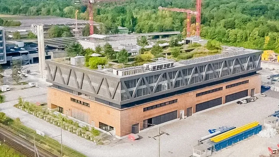 Luftaufnahme Rechenzentrum Arlesheim (Basel)