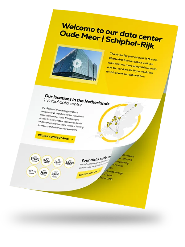Data Center Oude Meer - Schiphol specs